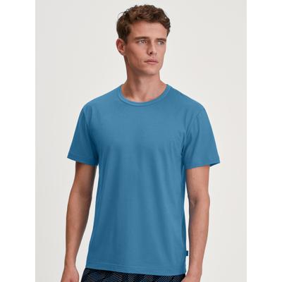 T-Shirt CALIDA, Herren, Gr. XL (56), blau (nordic), Obermaterial: 100% Baumwolle, casual, Shirts Schlafshirt Image