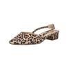 Slingpumps PETER KAISER "Peter Kaiser Pumps Leder", Damen, Gr. 38, braun (leopard), Leder, casual, Schuhe