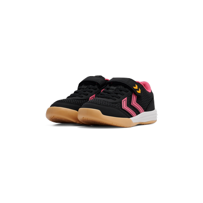 Hallenschuh HUMMEL "MULTIPLAY FLEX VC JR", Kinder, Gr. 38, grau (anthrazit), Synthetik, sportlich, Schuhe Image