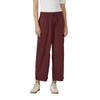 Stoffhose S.OLIVER, Damen, Gr. 36, N-Gr, rot (bordeaux), Web, Obermaterial: 50% Baumwolle, 50% Lyocell. Futter: 100% Baumwolle, unifarben, casual, normal lang, Hosen, mit Gummizug und Kordelzug