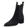 Stiefelette GANT "Gant Stiefelette Veloursleder/Textil", Damen, Gr. 38, schwarz, Veloursleder, Textil, casual, Schuhe