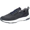 Sneaker WALDLÄUFER "H-TOM", Herren, Gr. 12 (47), blau (nachtblau), Nubukleder, Veloursleder, unifarben, sportlich, Schuhe, Schnürer, Halbschuh, Bequemschuh in Komfortweite H (= sehr weit)