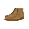 Schnürschuh CLARKS "Wallabee", Herren, Gr. 42, beige, casual, Schuhe, mit hochwertigem Wildleder-Finish