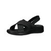 Riemchensandale LEGERO "Legero Sandalen Nappaleder", Damen, Gr. 36, schwarz, Nappaleder, casual, Schuhe