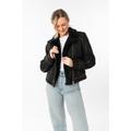 Lederjacke MAURITIUS "MWRila SF", Damen, Gr. L, schwarz, Obermaterial: 100% Schafsleder. Fellimitat: 100% Polyester. Futter: 100% Baumwolle. Ärmelfutter: 100% Polyester, unifarben, modisch, slim fit hüftlang, Langarm, Jacken, gefüttert, mit...