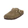 Hausschuh ROHDE "Rohde Hausschuhe Leder", Damen, Gr. 40, grün, Leder, casual, Schuhe