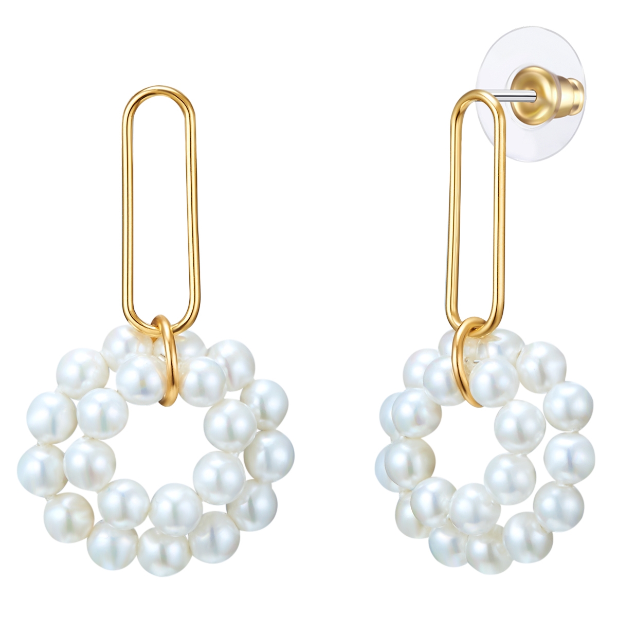 Lulu & Jane Womens Luluandjane Female Brass Earring - Gold - One Size | Lulu & Jane Sale | Discount Designer Brands