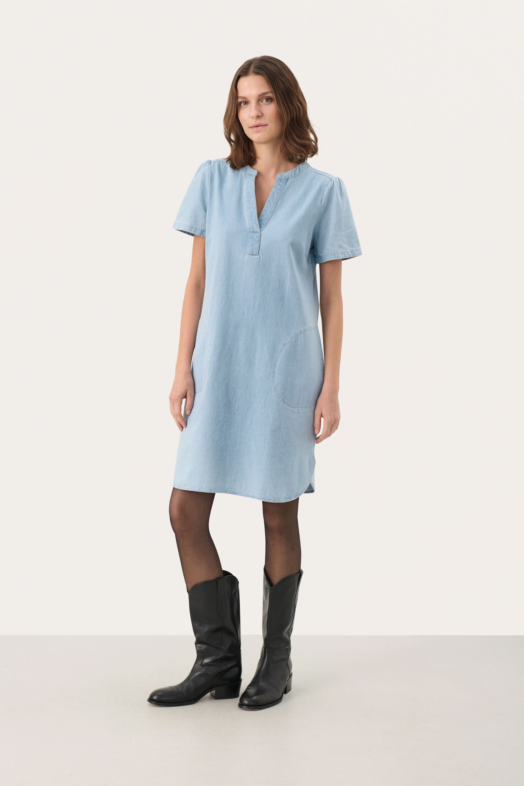 Kleid Gerade Passform blue Image