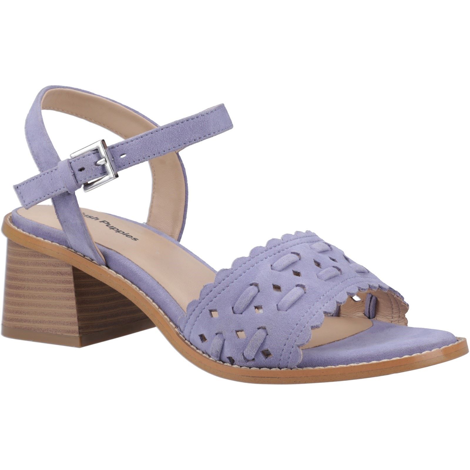 Hush Puppies Lacie Damen Sandalen Aus Veloursleder In Blau
