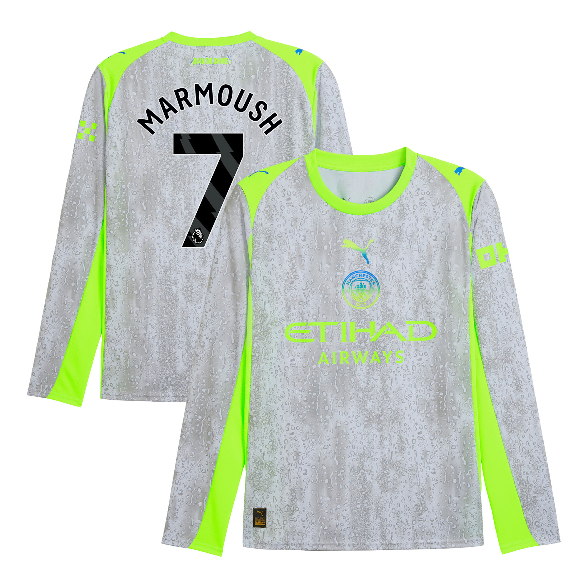 Manchester City PUMA Ausweichtrikot 2025-26 - Langarm mit Aufdruck Marmoush 7 Image
