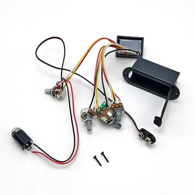 2 Band Active EQ Equalizers Electric Bass Preamp Circuit Pickup Replacement for Active Bass Pickup Bass Guitar