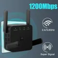 Ripetitore WiFi wireless Extender Amplificatore di segnale 1200Mbps Ripetitore Wi-Fi da 2,4 GHz/5 GHz Spina UE/USA/Regno Unito