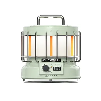 FLEXTAIL Camping Lantern with 9600mAh Battery, 3-in-1 Vintage Rechargeable Camping Light for Patio, Hiking, Camping, Bedroom