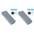 Custodia per unità a stato solido Chiave M.2 M Scatola per disco rigido esterno M.2 NVMe 2230 Adattatore per custodia SSD JMS583 USB3.2 Gen2 USB Type-C per M2 2230