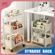 Scaffale di stoccaggio mobile Carrello di stoccaggio a più livelli Scaffale per organizer Scaffale per carrello da cucina ad angolo stretto per organizzatore di hostel per ufficio domestico