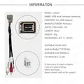 Connettore audio per autoradio Android LDUC1 Adattatore presa stereo per cavo USB a 4 pin per Mahindra Lada