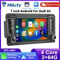 Hikity 2 + 64G 2Din Car Stereo Per Audi A3 Auto Multimediale Intelligente WIFI Carplay Android Auto BT RDS Navigazione USB Autoradio