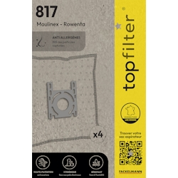 Top Filter 4er-Set Rowenta und Moulinex TopFilter Premium Staubsaugerbeutel Image