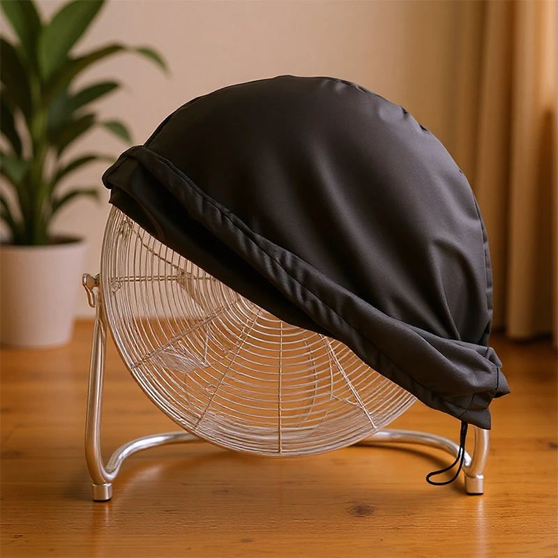 Industrielle Außenventilatorabdeckung, Oxford-Stoff, silberbeschichtet, wasserdicht, UV-Staubdicht, universelle Passform, robuste Schutzhülle Image