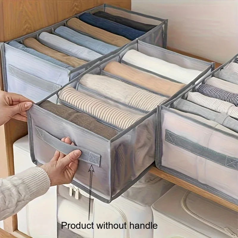 Aufbewahrungsbox für Unterwäsche und Unterwäsche, Kleiderschrank-Kleider-Organizer, Aufbewahrungsbox, faltbar mit Griff, Schubladen-Organizer, Hemd Image