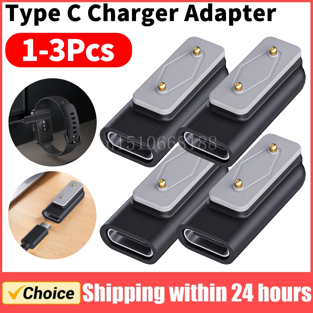 Uhrenladegerät, USB-C-Adapter, magnetischer Typ-C-Ladeadapter, Uhrenladegerät-Adapter für Samsung Galaxy Fit 3/Huawei Watch Fit 3 2 Image