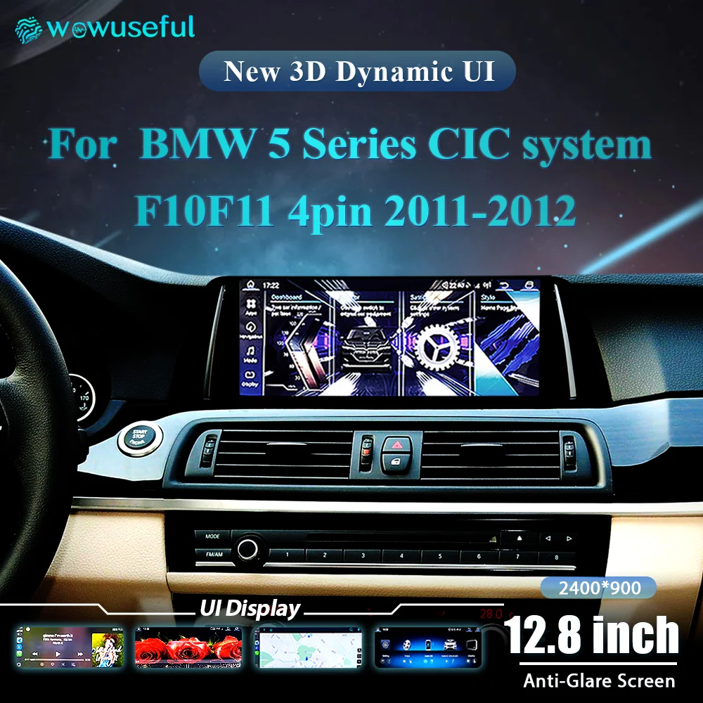 HD LCD Digital Dashboard Cluster Panel Cockpit Für Für BMW 5er F10 F11 6pin 2013-17 Jahre Stereo Radio Android 13,0 Player Image