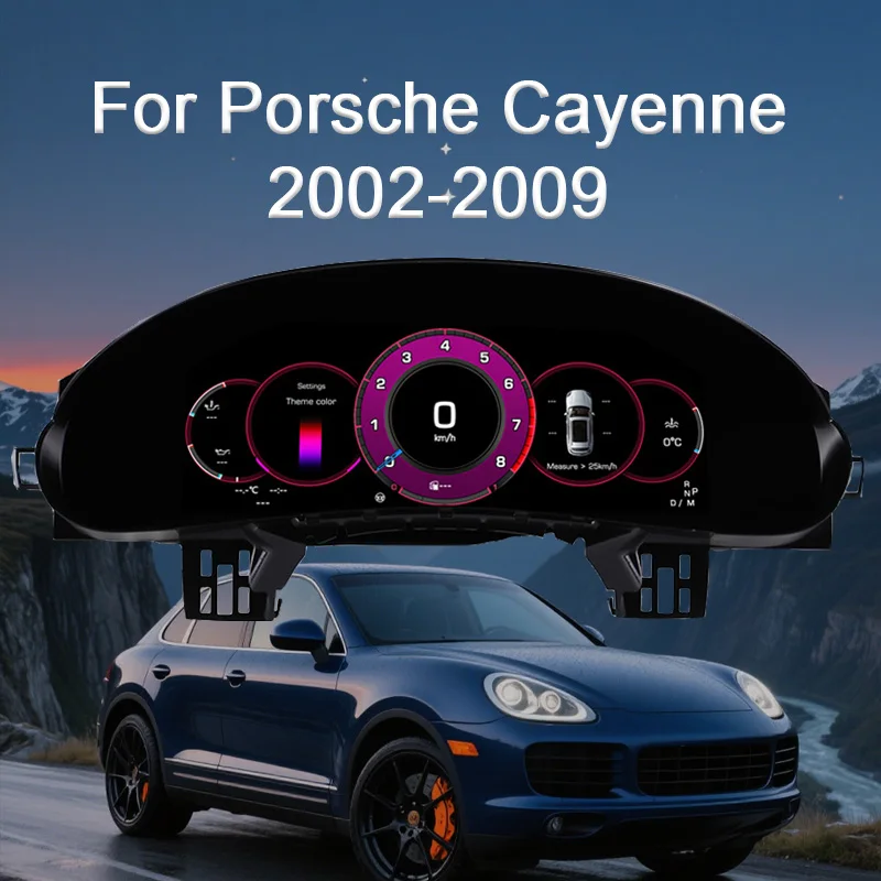Digitaler Kombiinstrument für Porsche Cayenne 2002–2009, Tachometer, Armaturenbrett, 12,3-Zoll-HD-Bildschirm, blendfrei Image