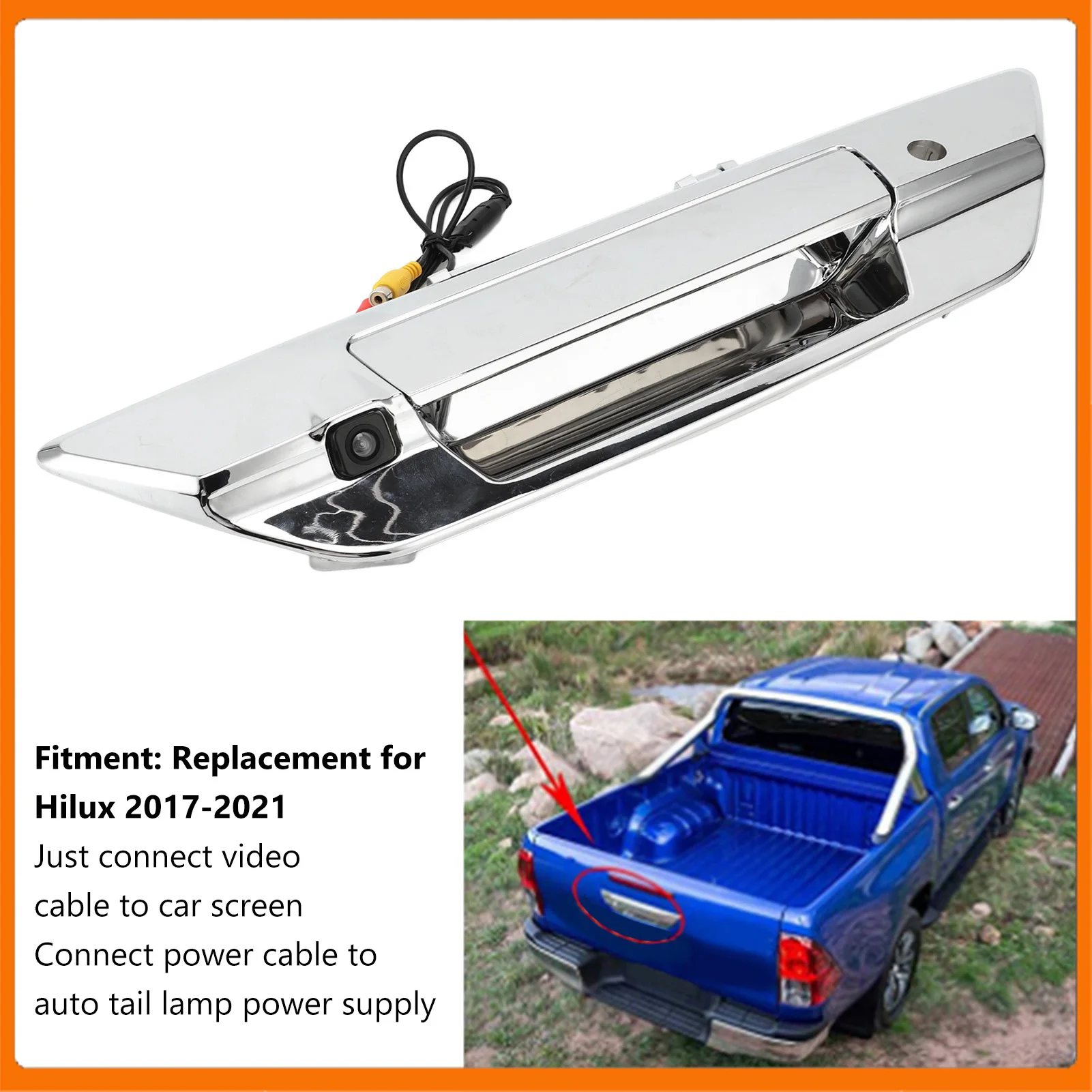 Backup Assistant Kofferraumgriff Farb-Backup-Kamera IP66 150-170 ° Weitwinkel Rückfahrkamera Rückfahrkamera Image