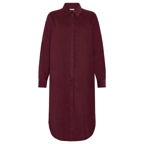 KnowledgeCotton Apparel - Women's Corduroy Mid Len. 26 Wales - Kleid Gr XXL rot