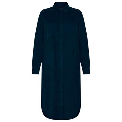 KnowledgeCotton Apparel - Women's Corduroy Mid Len. 26 Wales - Kleid Gr M blau Image