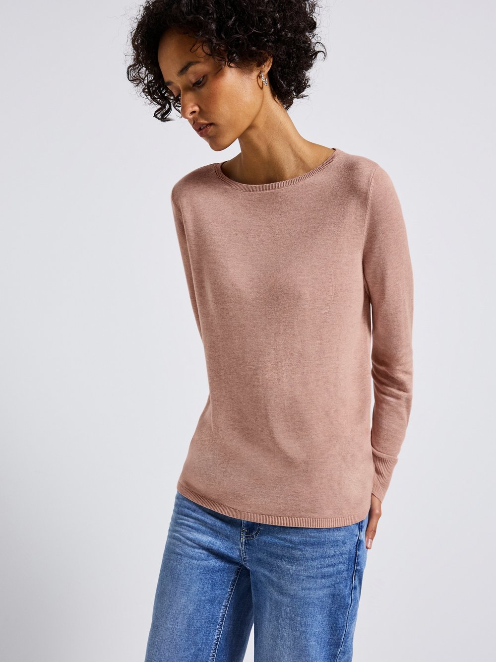 Street One Strickpullover Damen aprikot, 44 Image