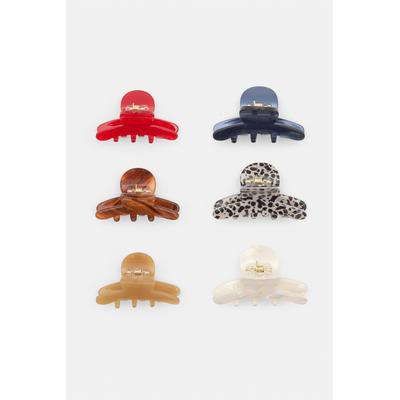 Pack Of 6 Mini Hair Clips