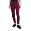 5-Pocket-Hose MARC O'POLO "aus Organic-Cotton-Modal-Stretch", Damen, Gr. 30, Länge 30, rot (aubergine rot), Obermaterial: 82% Baumwolle, 17% Modal, 1% Elasthan, unifarben, casual, lässig geschnitten knöchelfrei, Hosen