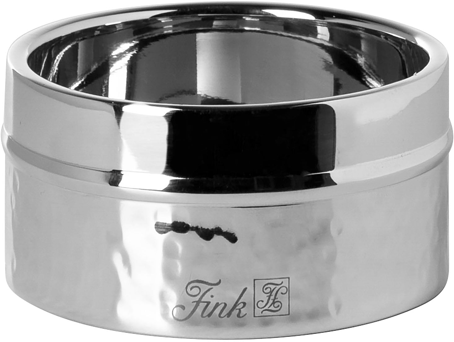 Kerzenhalter FINK "Stumpenkerzenhalter NASSAU", silber (silberfarben), H:5cm Ø:10cm, Edelstahl, Kerzenhalter, Kerzenhalter, Leuchter für Stumpenkerzen bis ca. Ø 8 cm