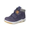 Ankleboots RICOSTA "Ricosta Stiefelette Leder/Textil", Kinder, Gr. 30, bunt (blau, grau), Leder, Textil, casual, Schuhe
