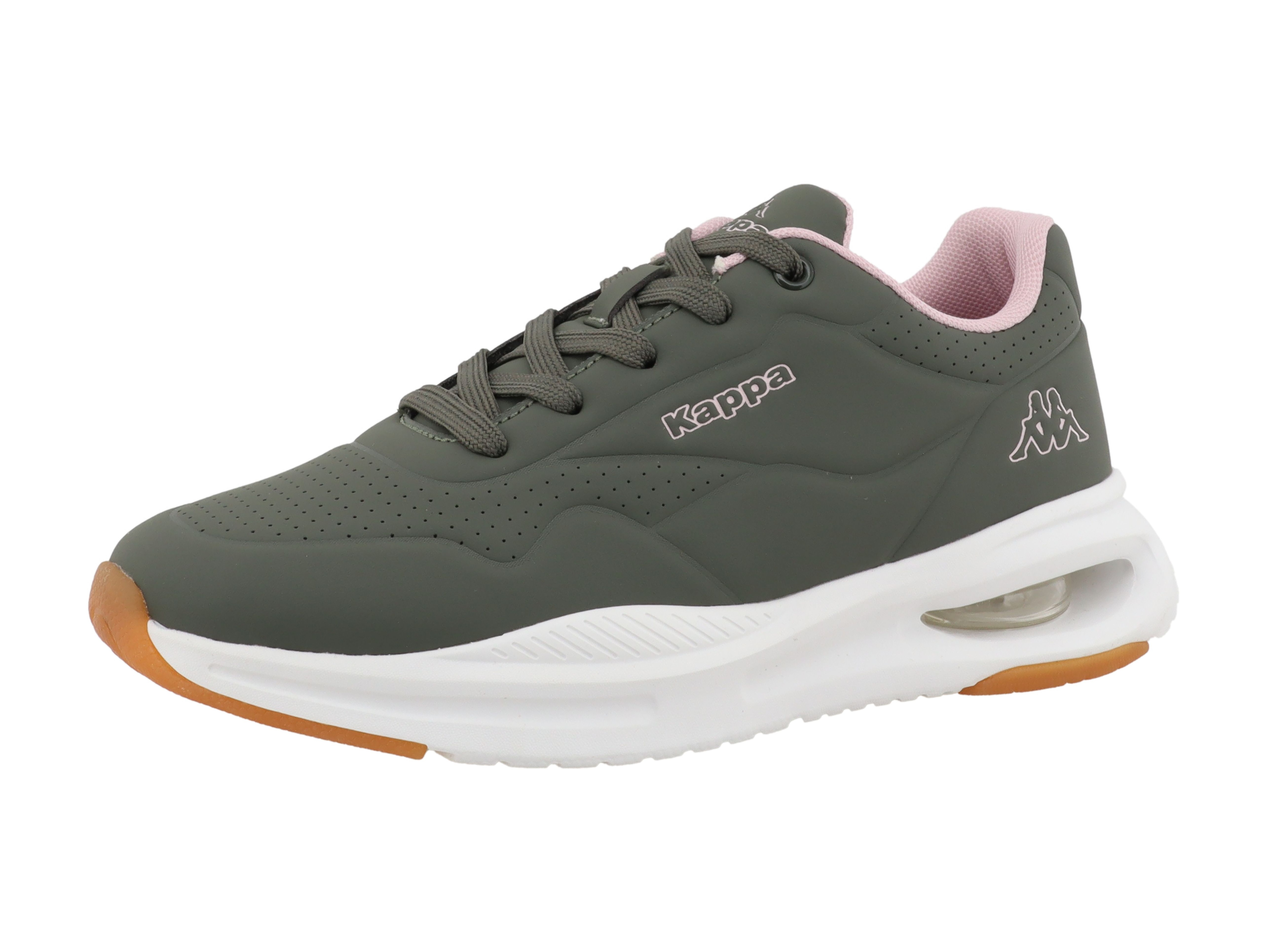 Sneaker KAPPA "Olessa", Gr. 39, grün (khaki, rose), Synthetik, Schuhe