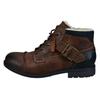 Winterboots BUGATTI, Herren, Gr. 46, braun (cognac), Lederimitat, casual, Schuhe, Boots, Schnürboots, Workerboots mit Innenreißverschluss