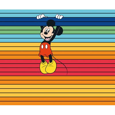 Vliestapete KOMAR "Digitaldruck Vlies - Mickey Magic Rainbow - Größe 300 x 250 cm", bunt (bunt, bunt), B:300m L:250m, Vlies, Tapeten, Kinderzimmer Image