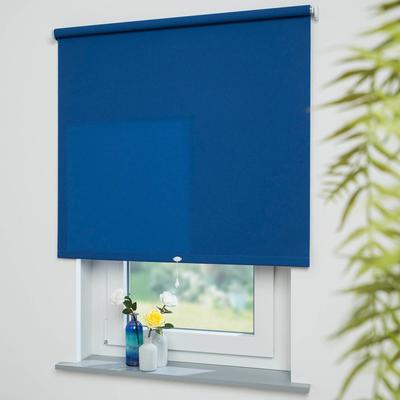 Springrollo LIEDECO "Uni" Gr. 1, blau (dunkelblau), B:102cm H:180cm, Polyester, Metall, Rollos, lichtdurchlässig Image
