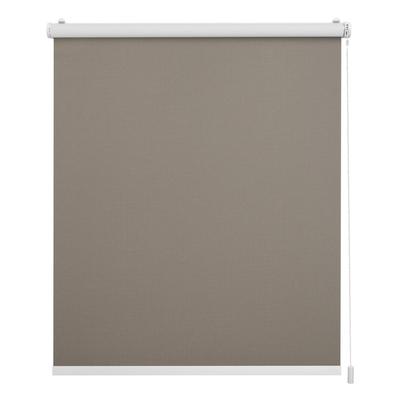 Rollo LICHTBLICK ORIGINAL "Klemmfix, ohne Bohren" Gr. 8, braun (braun, weiß, weiß), B:140cm H:190cm, Polyester, Rollos, Steuerbar mit Bluetooth-App, integrierter Elektromotor und Akku Image