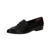 Slipper CAPRICE "Caprice Slipper Leder", Damen, Gr. 40, schwarz, Leder, casual, Schuhe