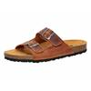 Pantoffel LICO "Pantolette Alvaro", Gr. 50, braun, Leder, Schuhe