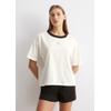 Pyjama MARC O'POLO, Damen, Gr. S, weiß, Obermaterial: 100% Baumwolle, Langarm, Homewear-Sets