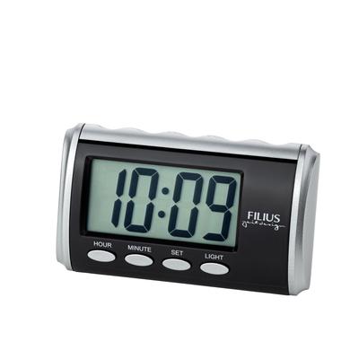 Quarzwecker FILIUS ZEITDESIGN "Talking", schwarz, Wecker, Wecker, Digitalwecker, Schlafzimmer, Beleuchtung, Piepalarm