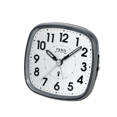 Funkwecker FILIUS ZEITDESIGN, grau, Wecker, Schlafzimmer, Wecker, Beleuchtung, Weckwiederholung, Piepalarm Image