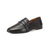 Slipper INUOVO "INUOVO Slipper Leder", Damen, Gr. 40, schwarz, Leder, casual, Schuhe
