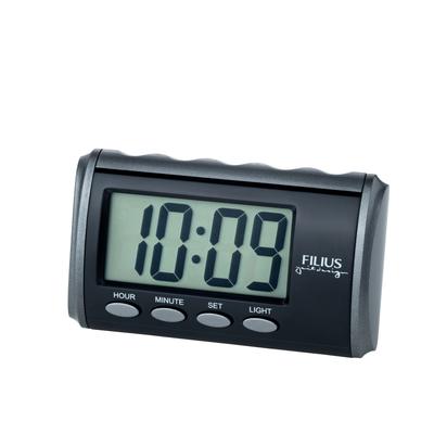Quarzwecker FILIUS ZEITDESIGN "Talking", schwarz, Wecker, Wecker, Digitalwecker, Schlafzimmer, Beleuchtung, Piepalarm