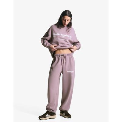 Bershka Printed Joggers Women S Violet