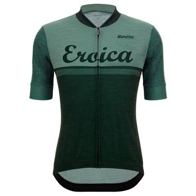 Santini - Eroica Valle Wool Jersey - Radtrikot Gr S grün Image