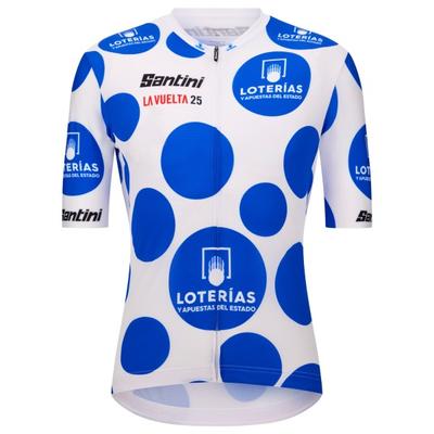 Santini - La Vuelta Polka Dot Jersey - Radtrikot Gr S blau Image